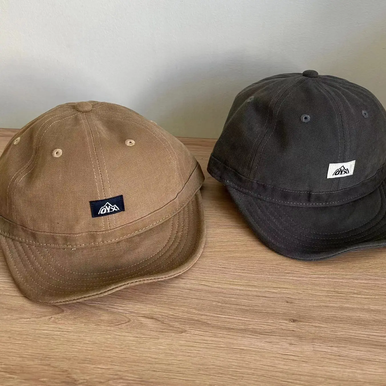 Men Retro Cap Black Brown Grey No Brand Tag - Image 8