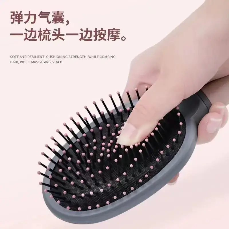 Green Hair Brush with Air Vent & High Cranial Design
