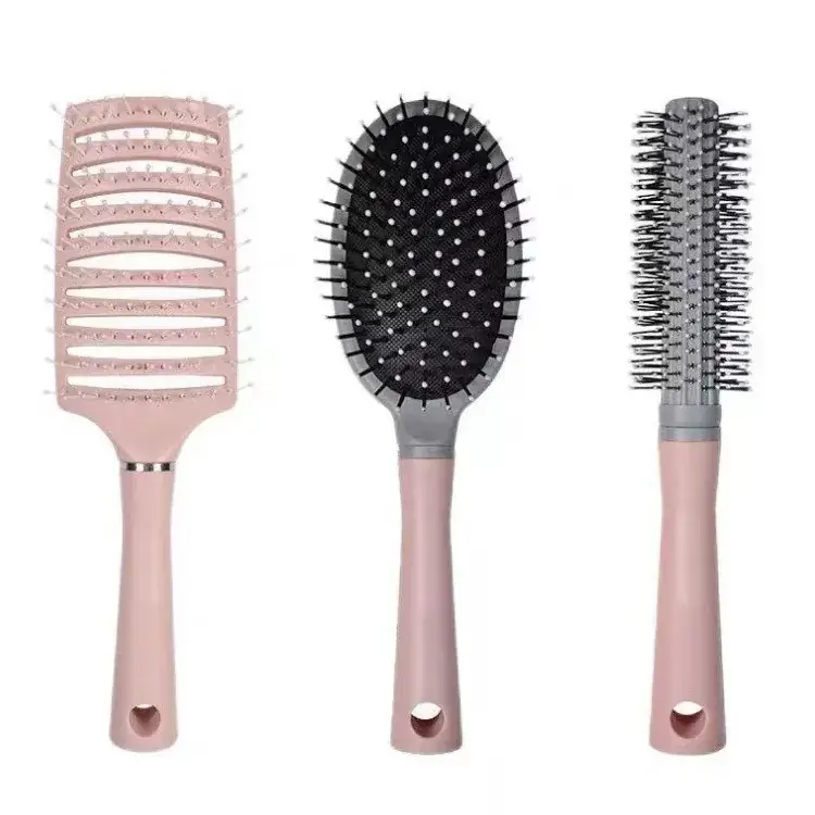 Green Hair Brush with Air Vent & High Cranial Design