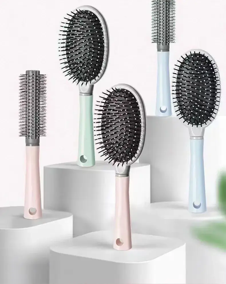 Green Hair Brush with Air Vent & High Cranial Design — feature 15