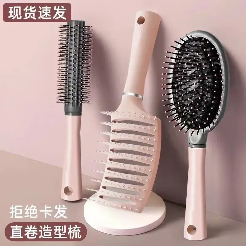 Green Hair Brush with Air Vent & High Cranial Design — feature 4