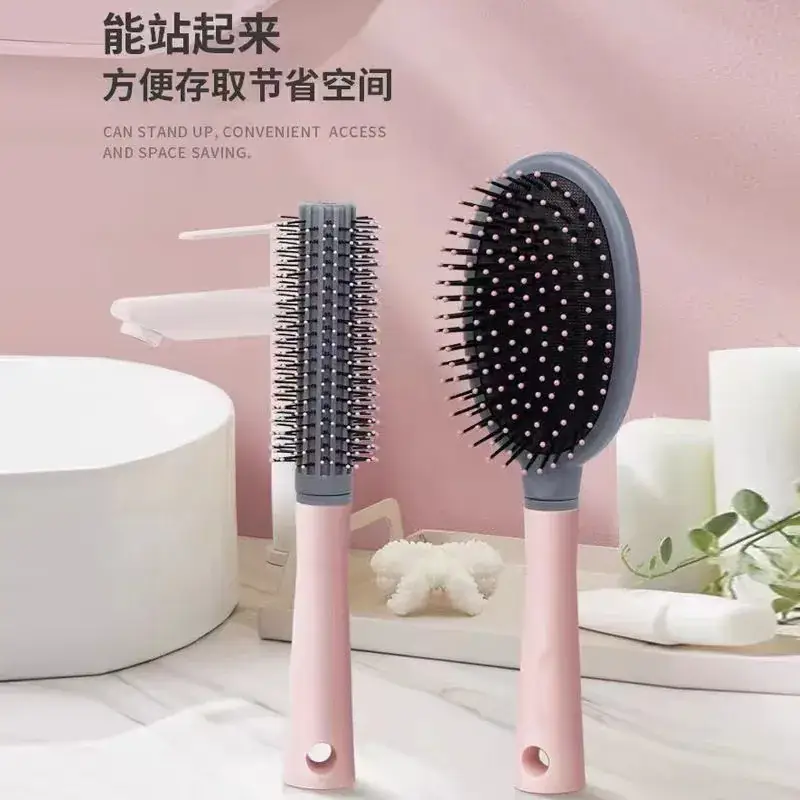 Green Hair Brush with Air Vent & High Cranial Design — feature 6