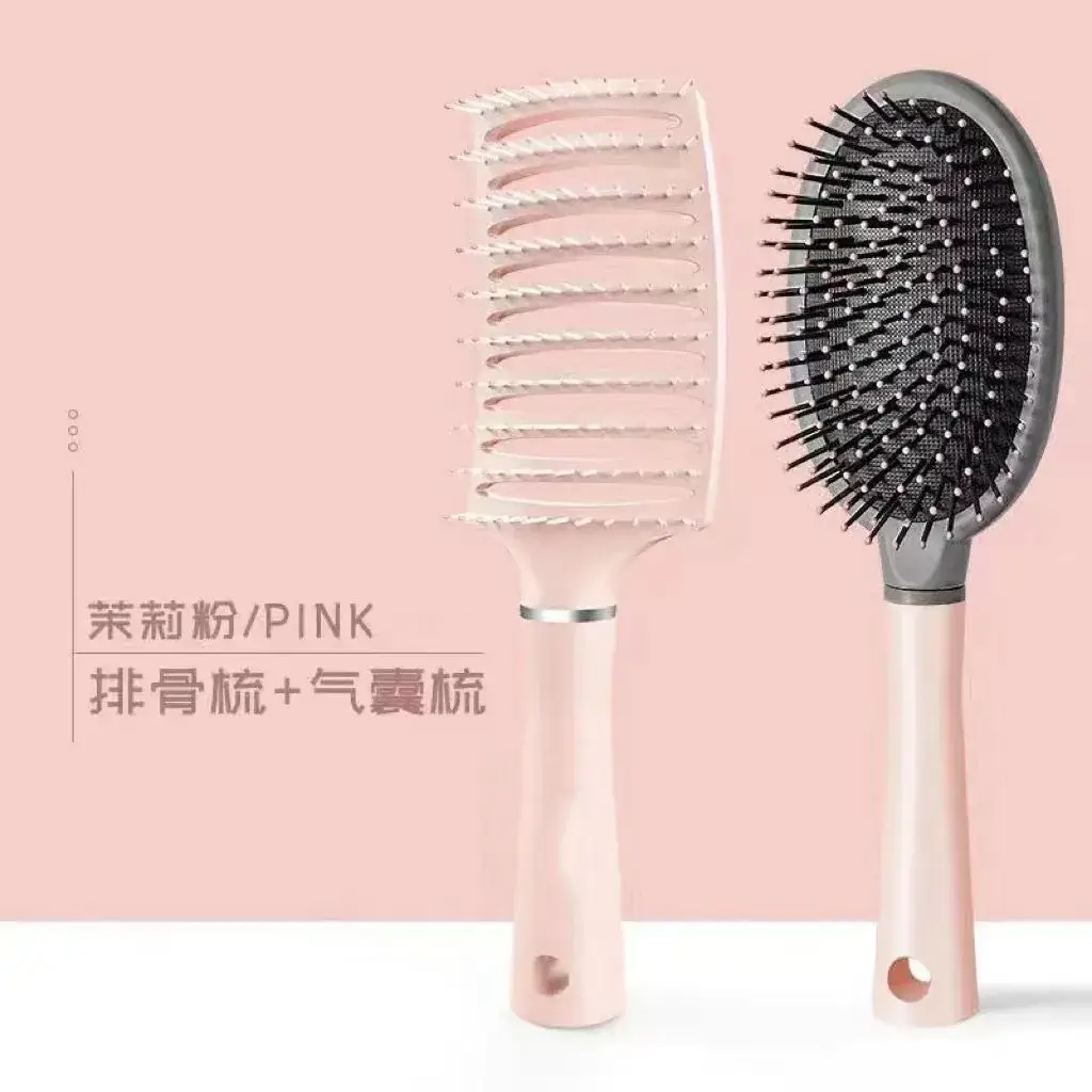 Green Hair Brush with Air Vent & High Cranial Design