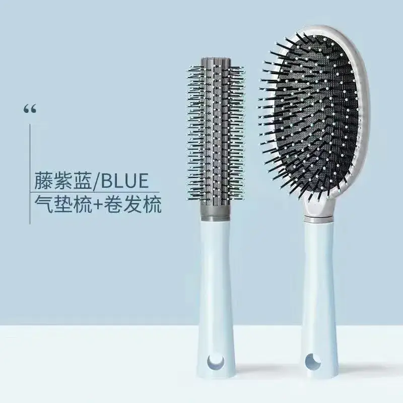 Green Hair Brush with Air Vent & High Cranial Design