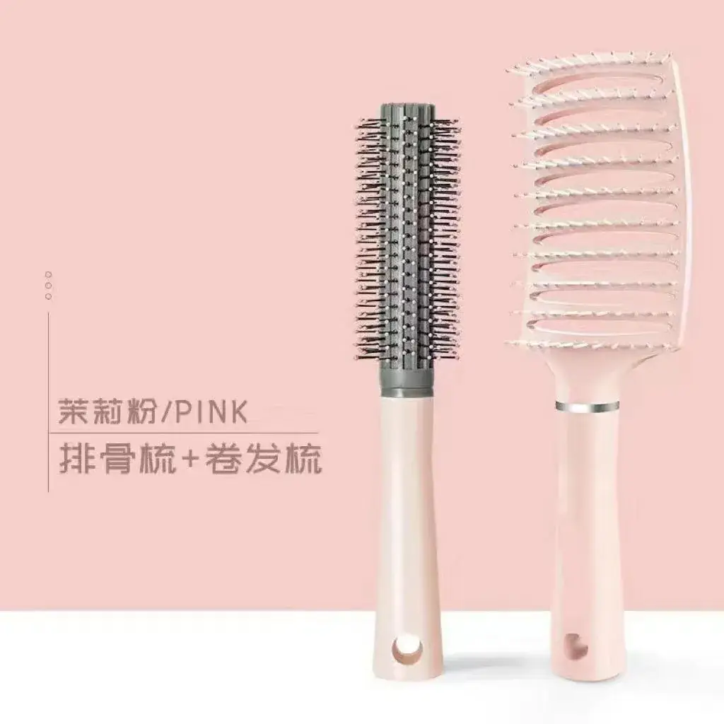 Green Hair Brush with Air Vent & High Cranial Design