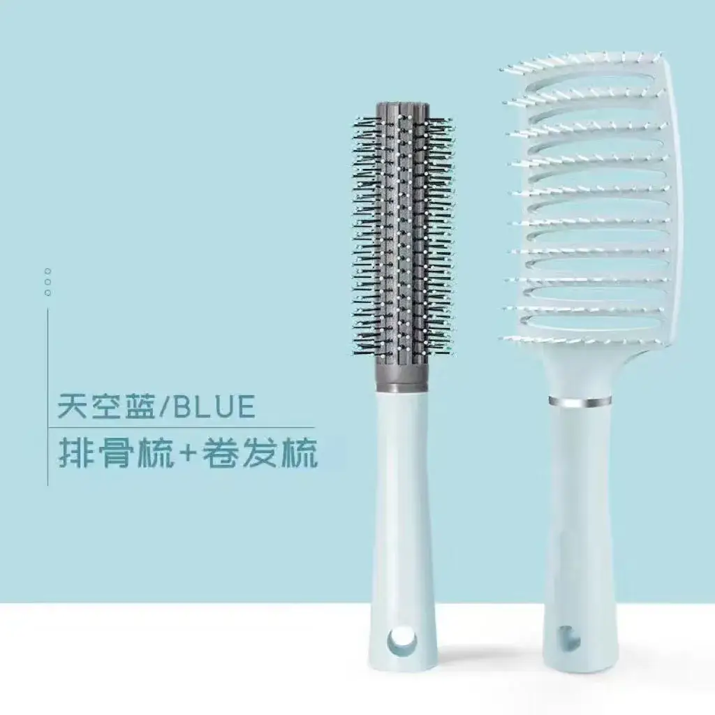 Green Hair Brush with Air Vent & High Cranial Design