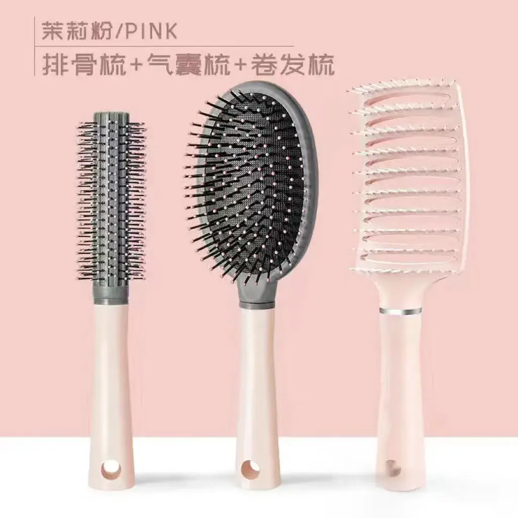 Green Hair Brush with Air Vent & High Cranial Design