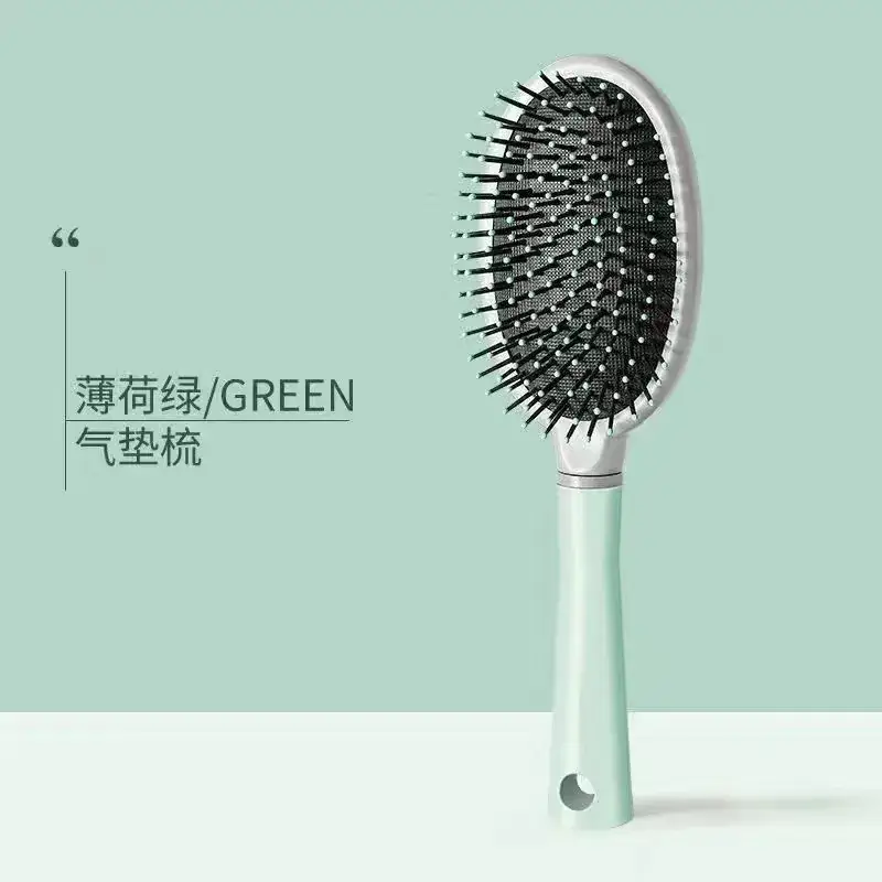 Green Hair Brush with Air Vent & High Cranial Design