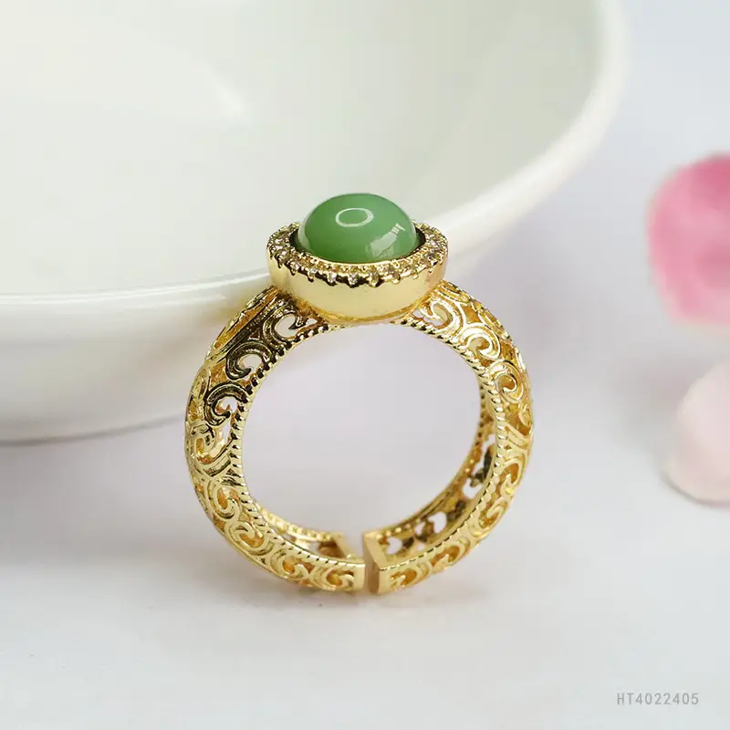 Guan Yu Jade Ring Green Crystal Set - Image 5