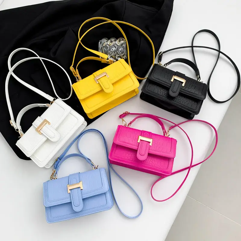 Yellow French Niche Shoulder Messenger Bag for Women