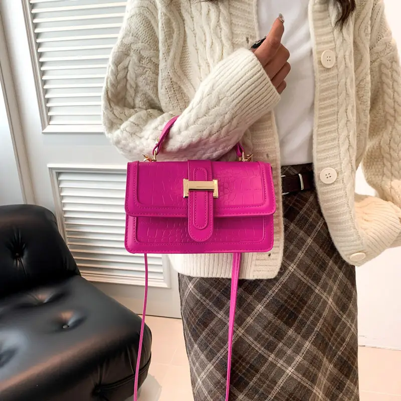 Yellow French Niche Shoulder Messenger Bag for Women
