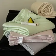 Solid Color Encrypted Lenzing Tencel Fitted Sheet Single Piece Summer Ice Silk Lyocell Bed Cover Set Bed Sheet Duvet Cover — feature 13