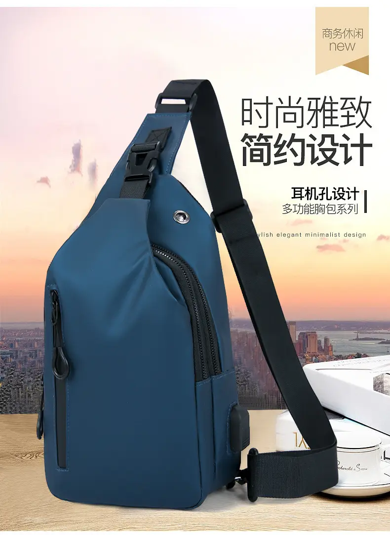 Men's Black Crossbody Bag for Office & Travel — feature 2