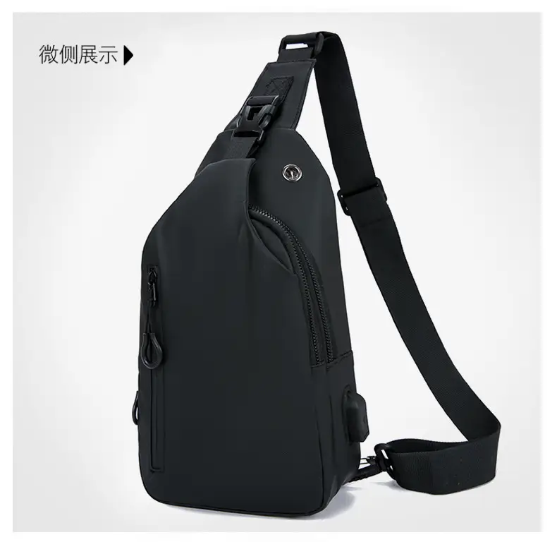 Men's Black Crossbody Bag for Office & Travel — feature 21