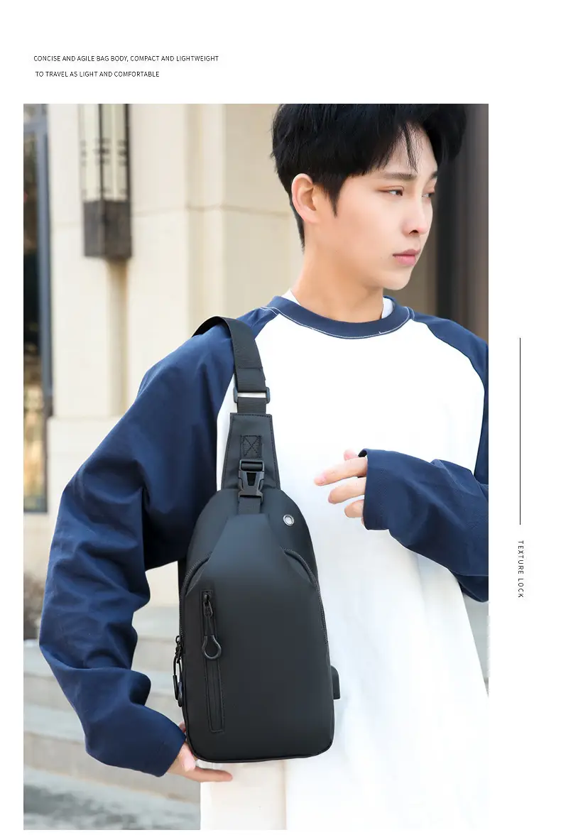 Men's Black Crossbody Bag for Office & Travel — feature 25