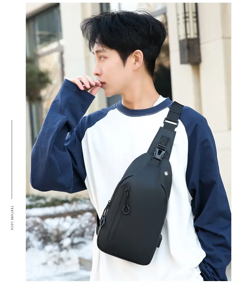 Men's Black Crossbody Bag for Office & Travel — feature 26