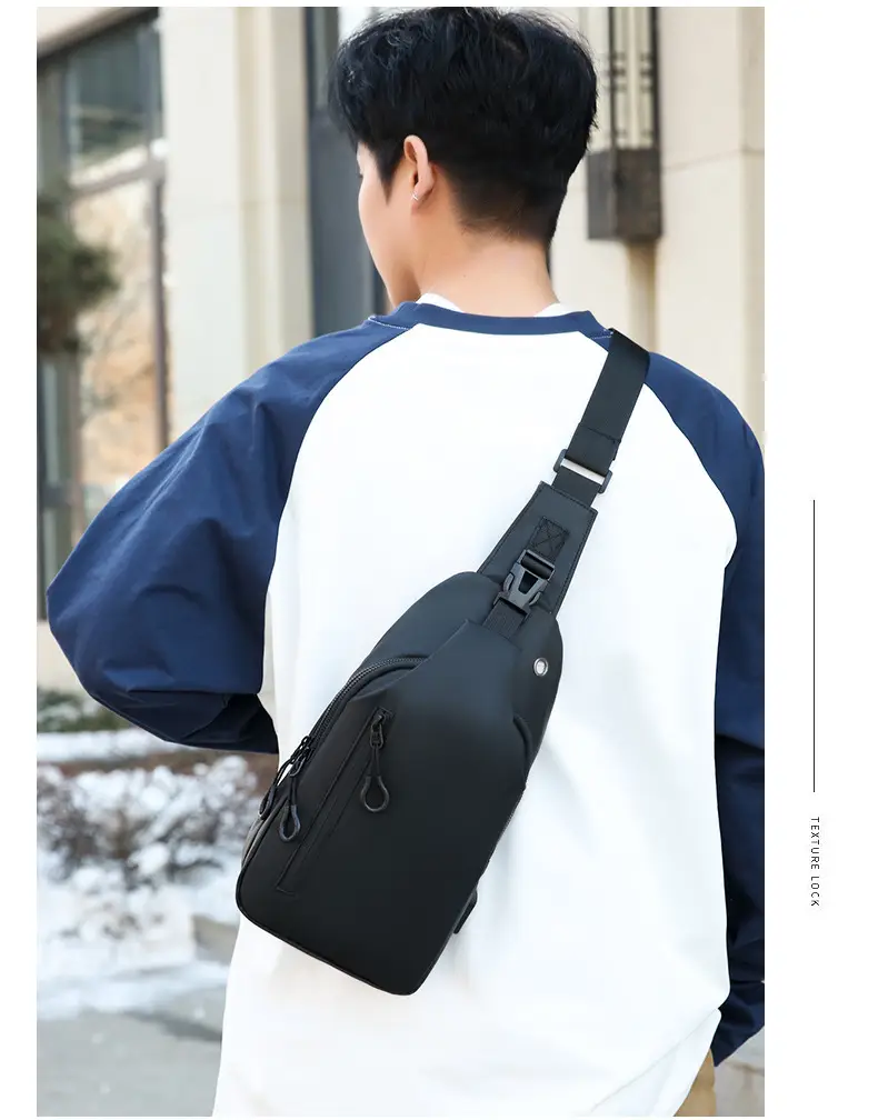 Men's Black Crossbody Bag for Office & Travel — feature 27
