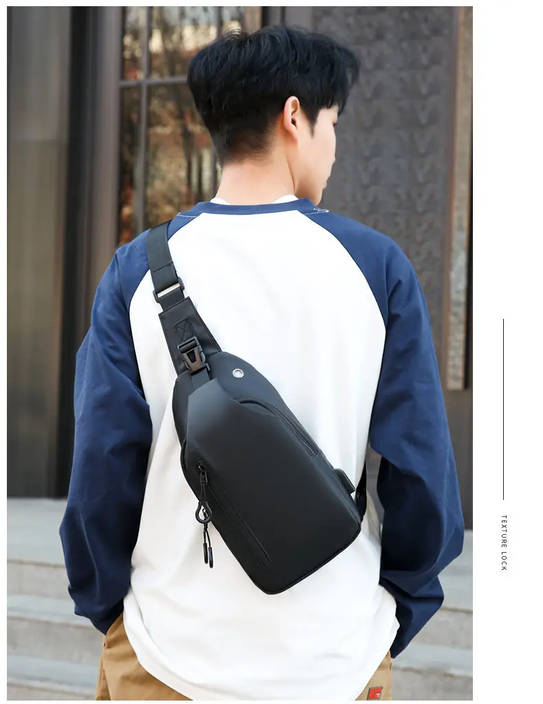 Men's Black Crossbody Bag for Office & Travel — feature 29