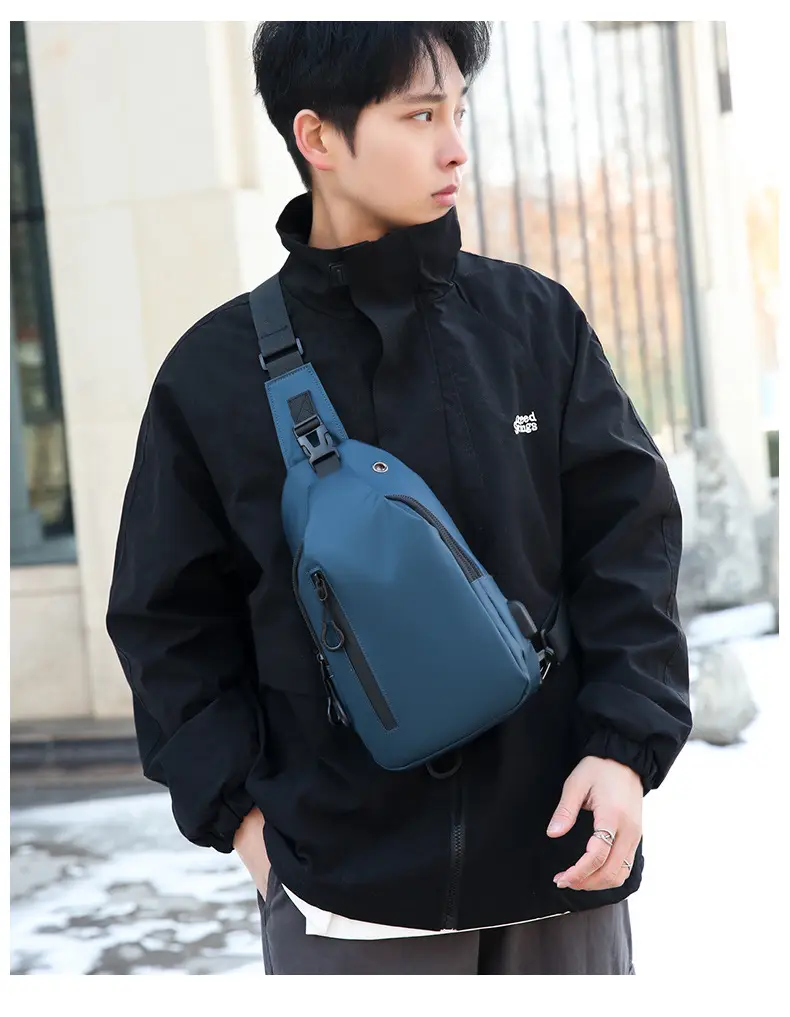 Men's Black Crossbody Bag for Office & Travel — feature 34