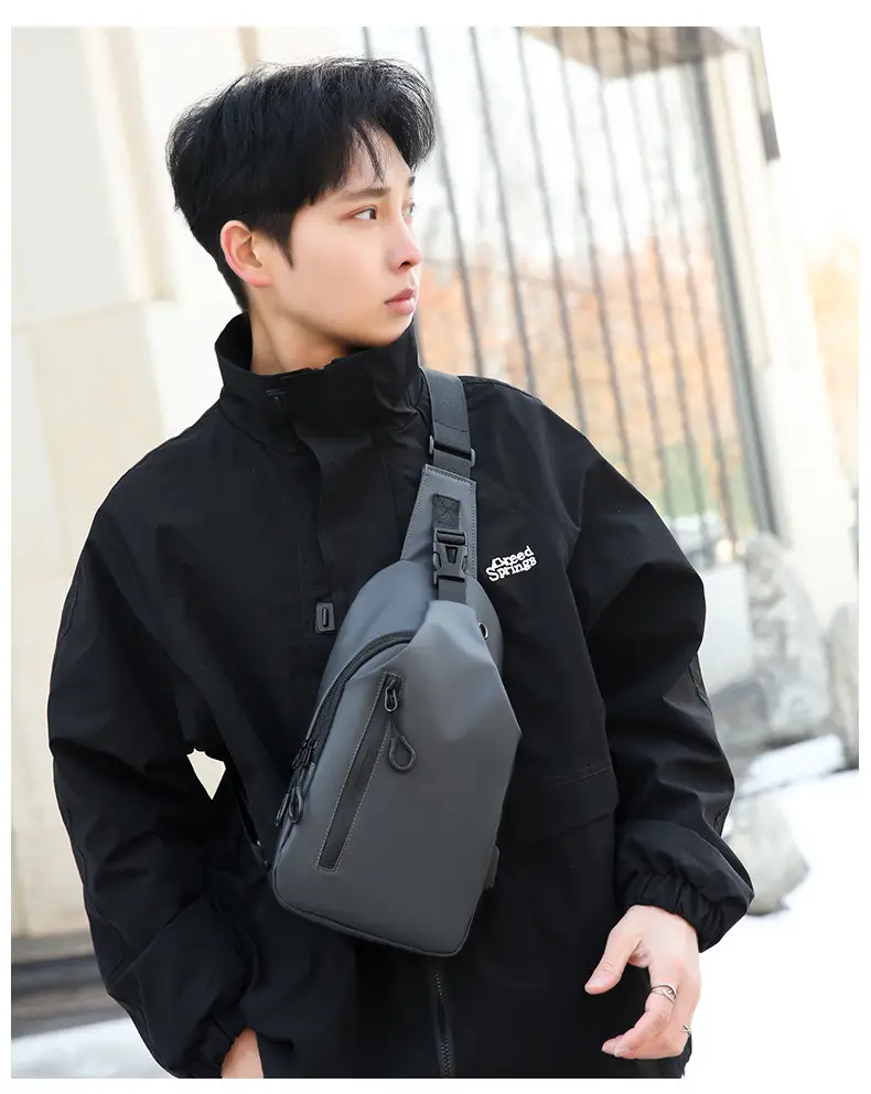 Men's Black Crossbody Bag for Office & Travel — feature 40