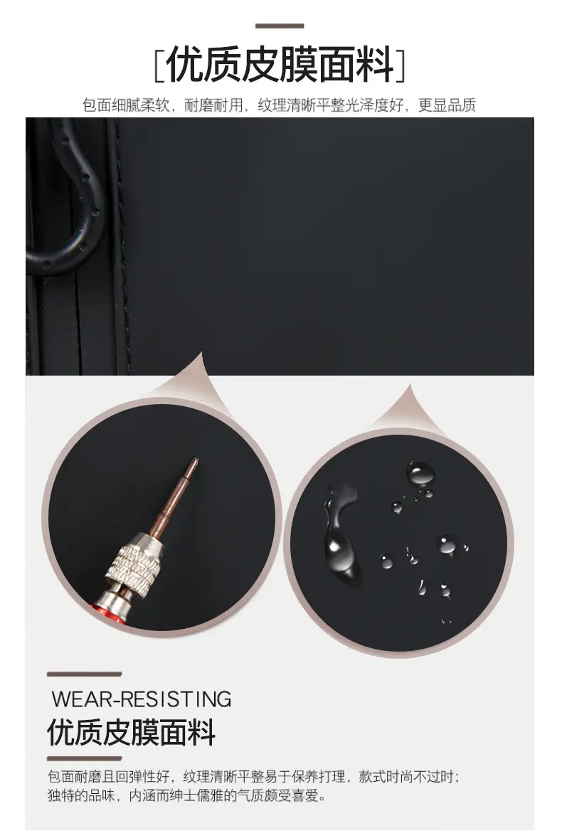 Men's Black Crossbody Bag for Office & Travel — feature 7