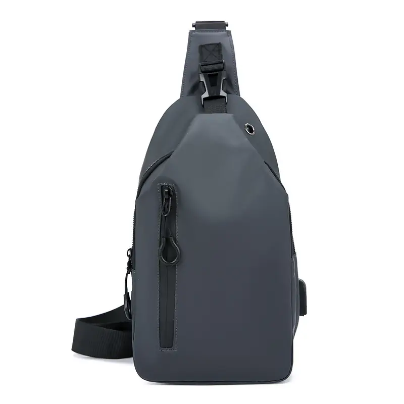 Men's Black Crossbody Bag for Office & Travel