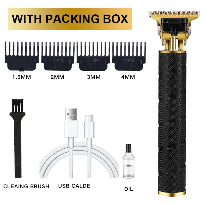USB Rechargeable Gold Hair Clipper Shaver - Image 16