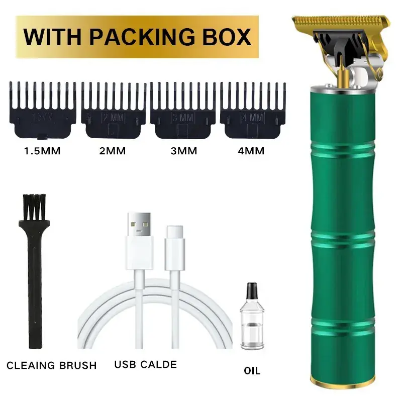 USB Rechargeable Gold Hair Clipper Shaver - Image 5