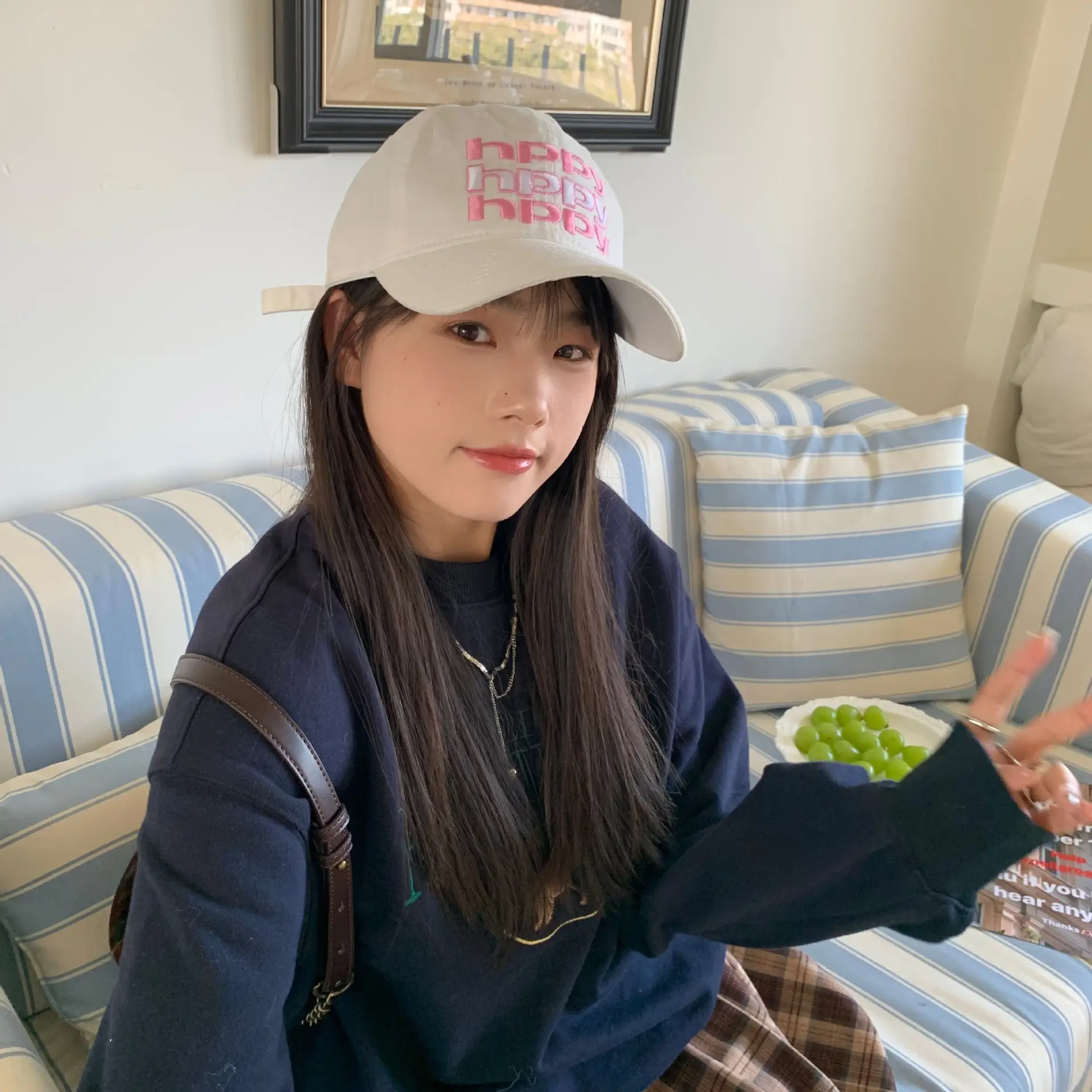 Women Retro Letter Cap Wide Brim Baseball Cap - Image 11