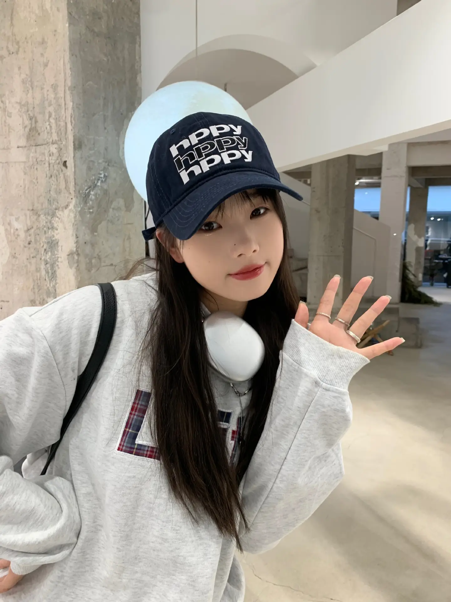 Women Retro Letter Cap Wide Brim Baseball Cap — feature 17