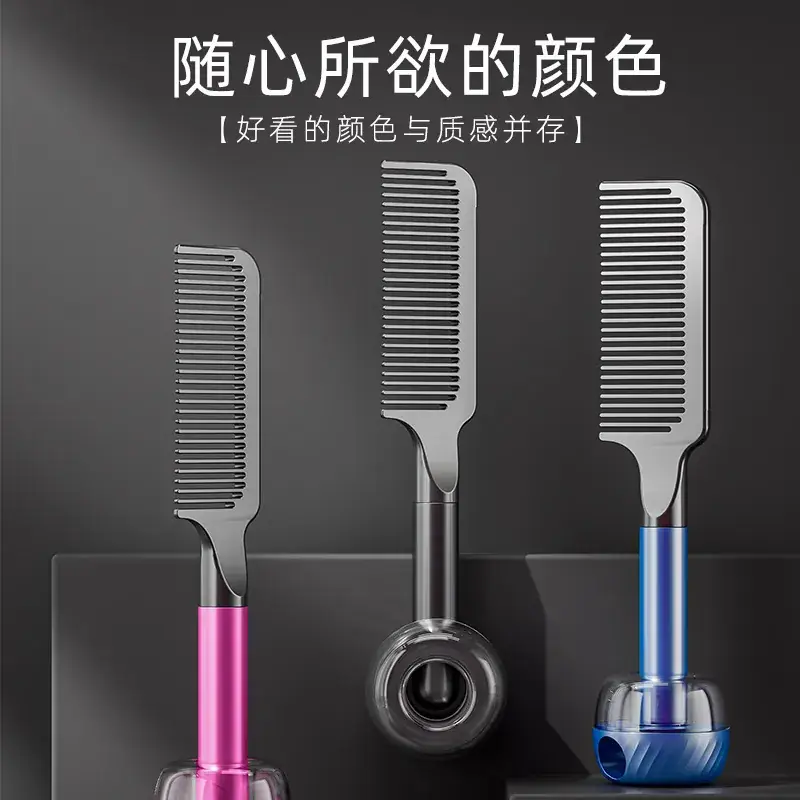 Men Women Hair Straightener Comb Red Handle - Image 8