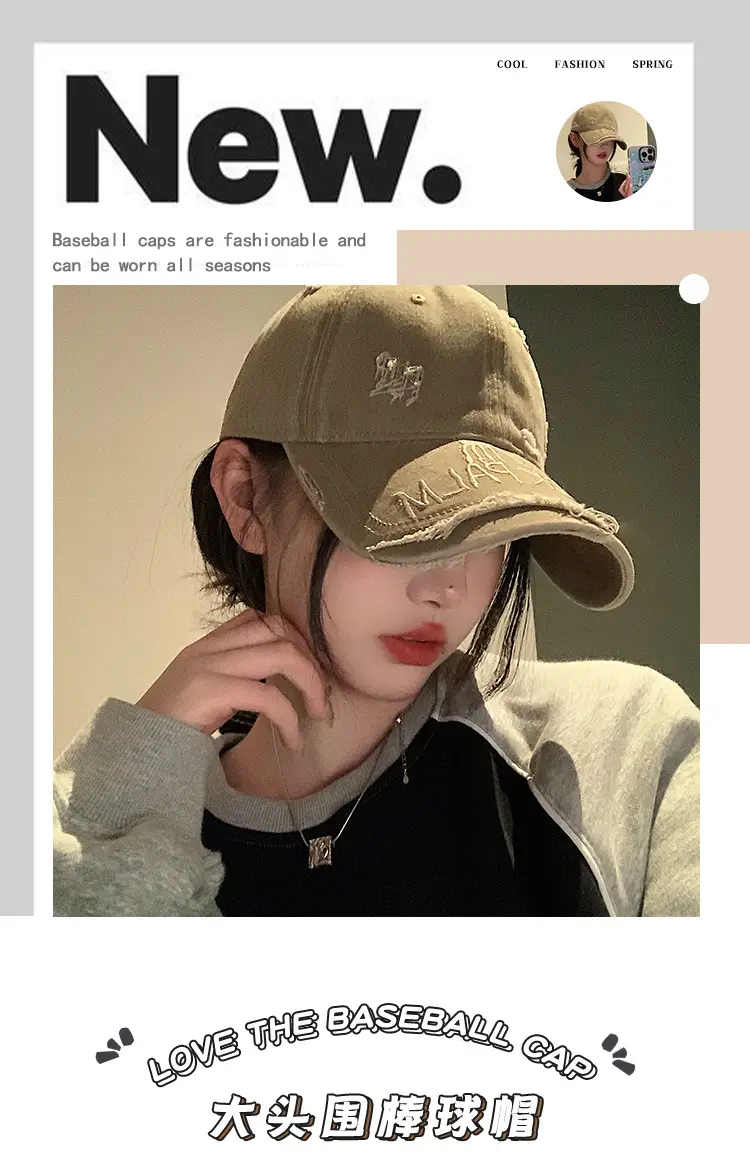 Women Distressed Pink Baseball Cap Cap — feature 1