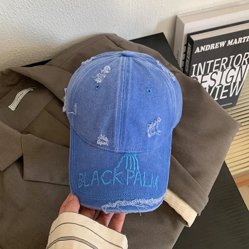 Women Distressed Pink Baseball Cap Cap - Image 2