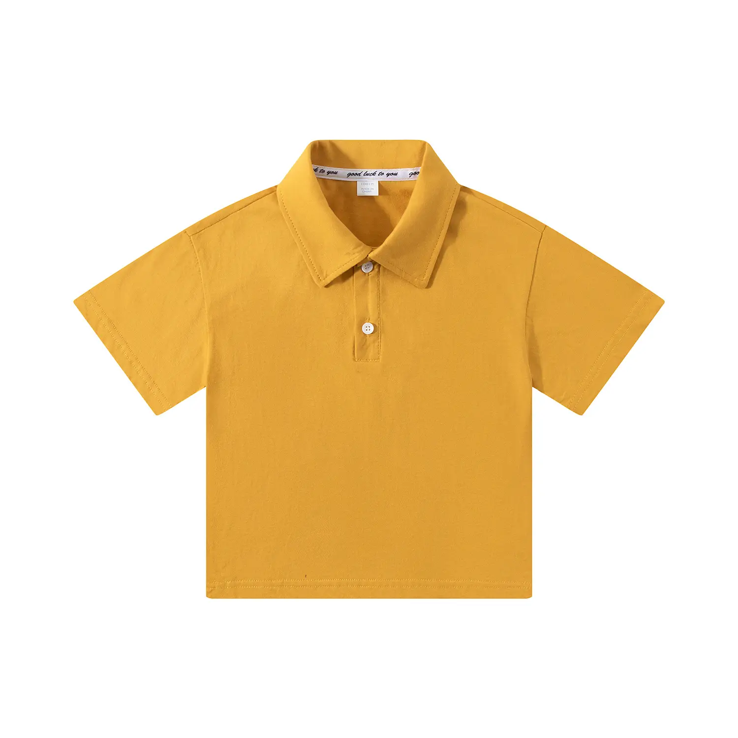 Boys Girls Kids Polo T-Shirt Large Green Cotton - Image 5