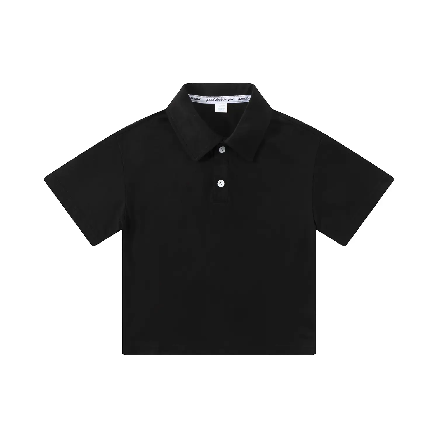 Boys Girls Kids Polo T-Shirt Large Green Cotton - Image 2