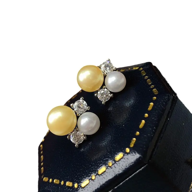 Pearl Earrings for Women with Crystal Accents - Image 7