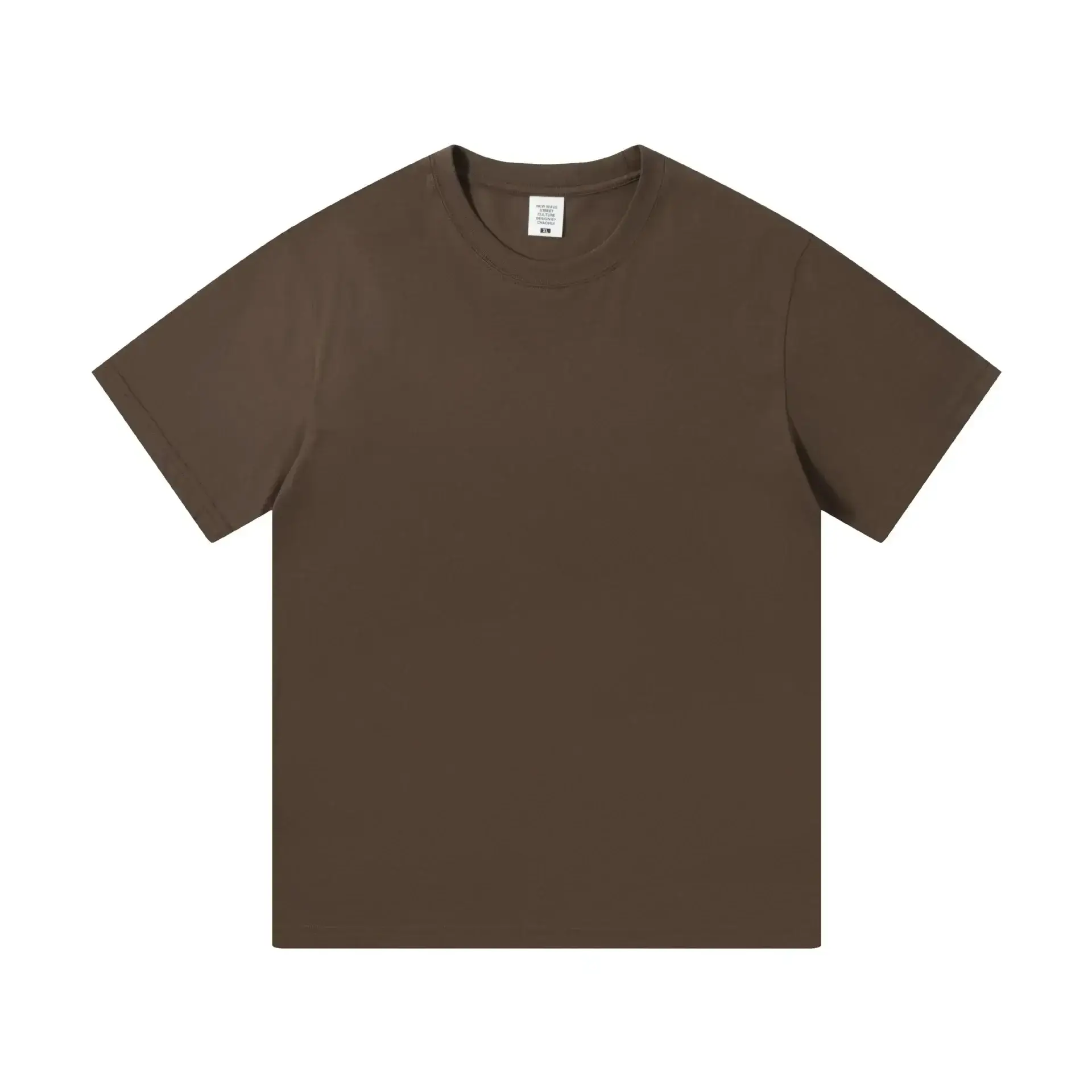 Men's 2024 Cotton Round Neck T-Shirt White - Image 16