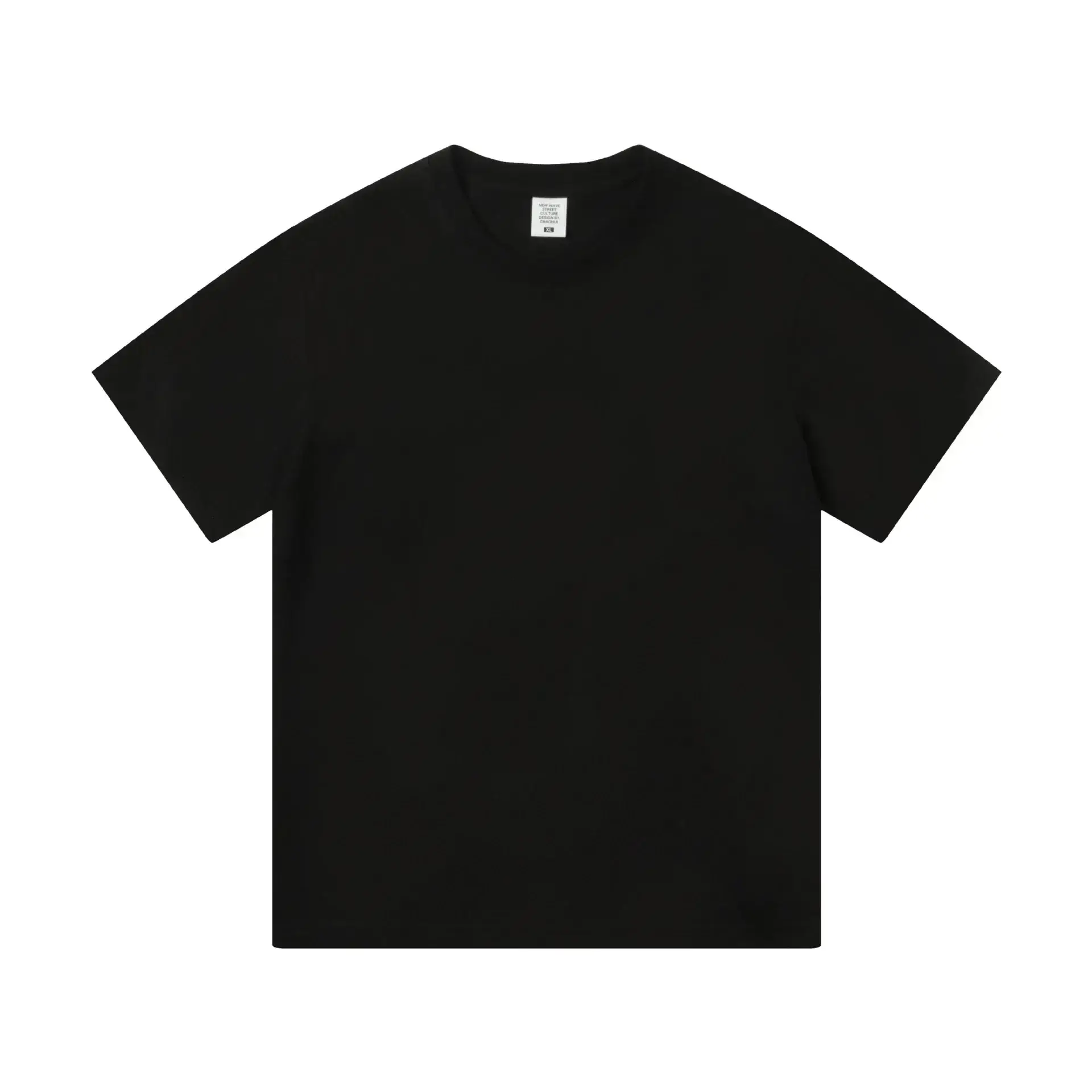 Men's 2024 Cotton Round Neck T-Shirt White - Image 39