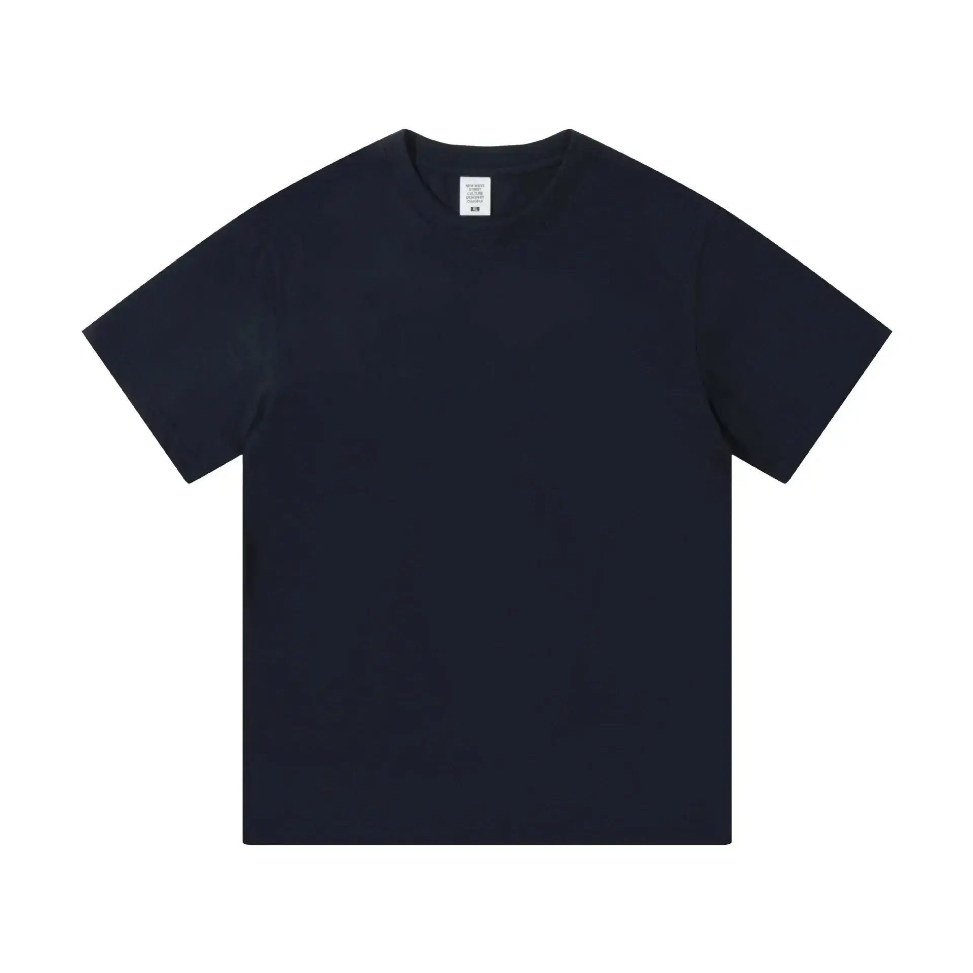 Men's 2024 Cotton Round Neck T-Shirt White - Image 46