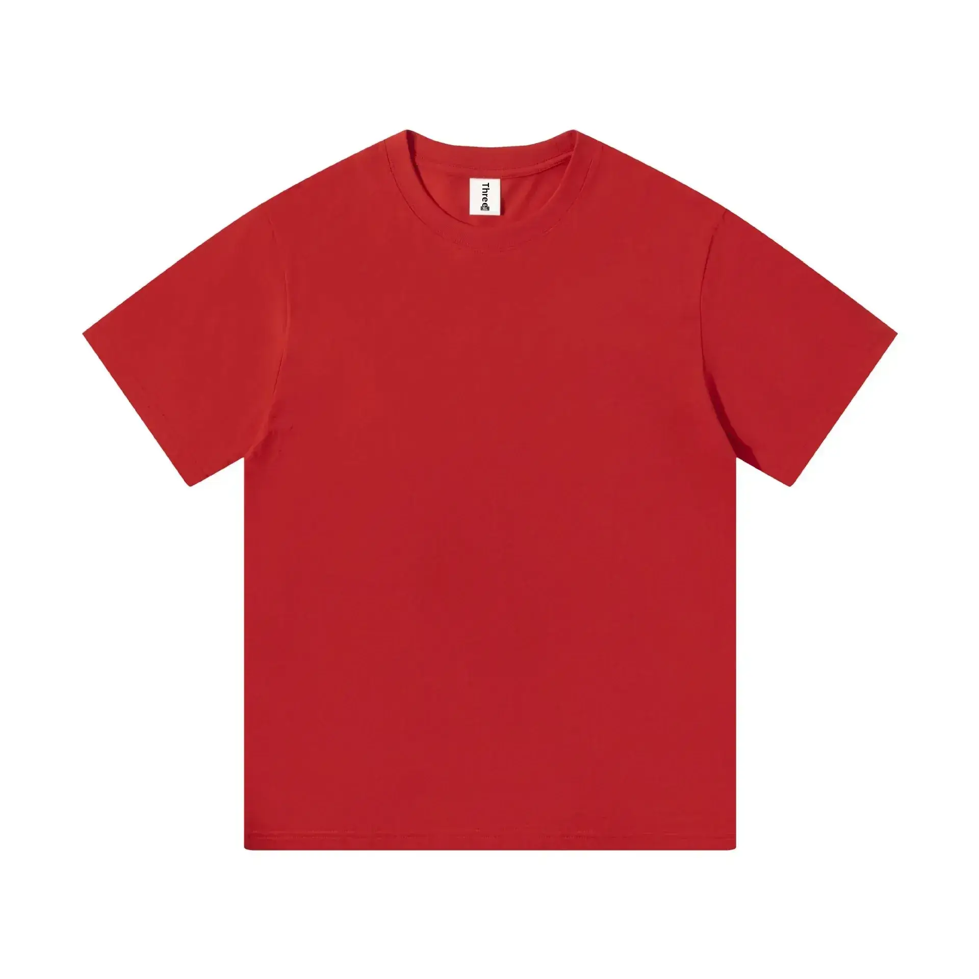Men's 2024 Cotton Round Neck T-Shirt White - Image 54