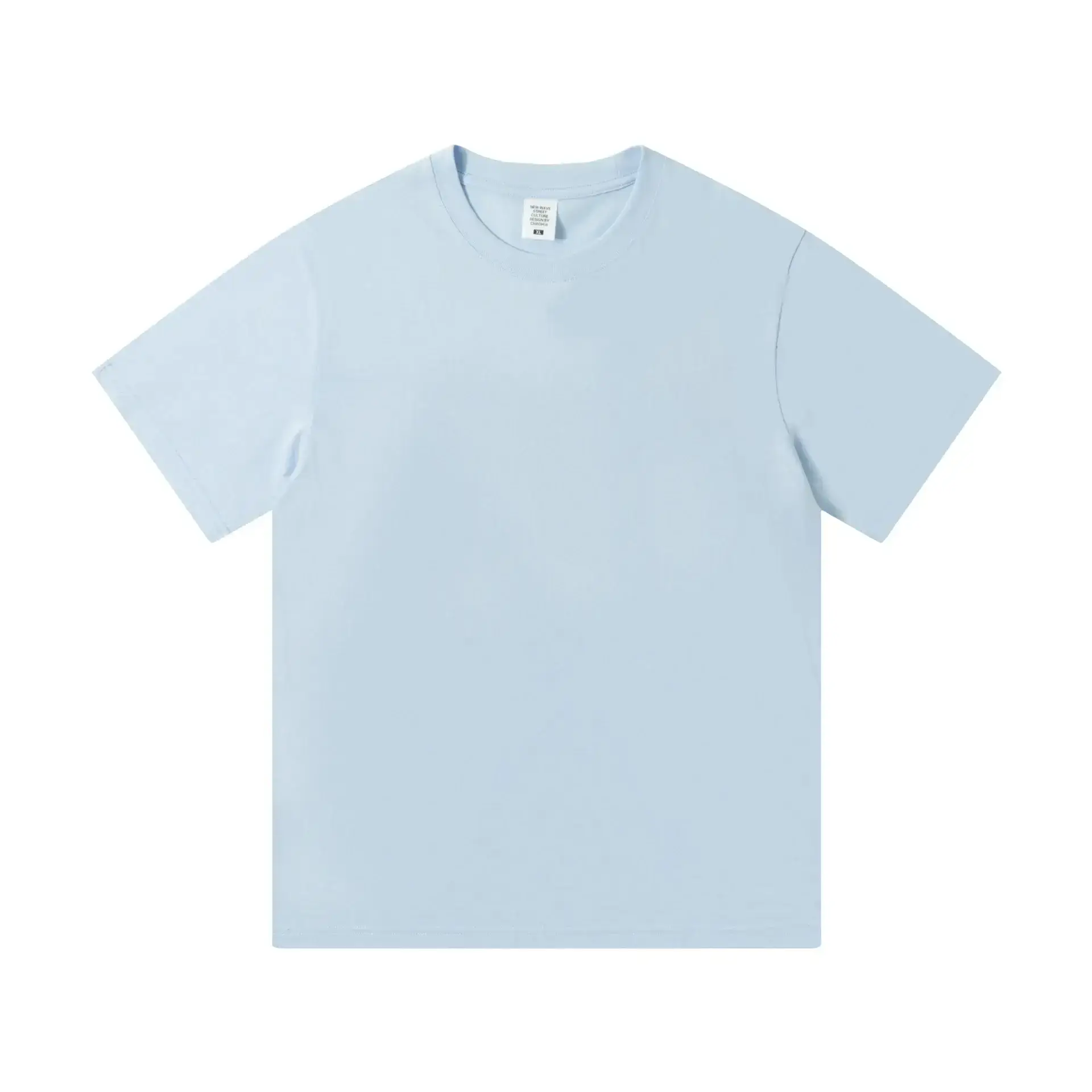 Men's 2024 Cotton Round Neck T-Shirt White - Image 58