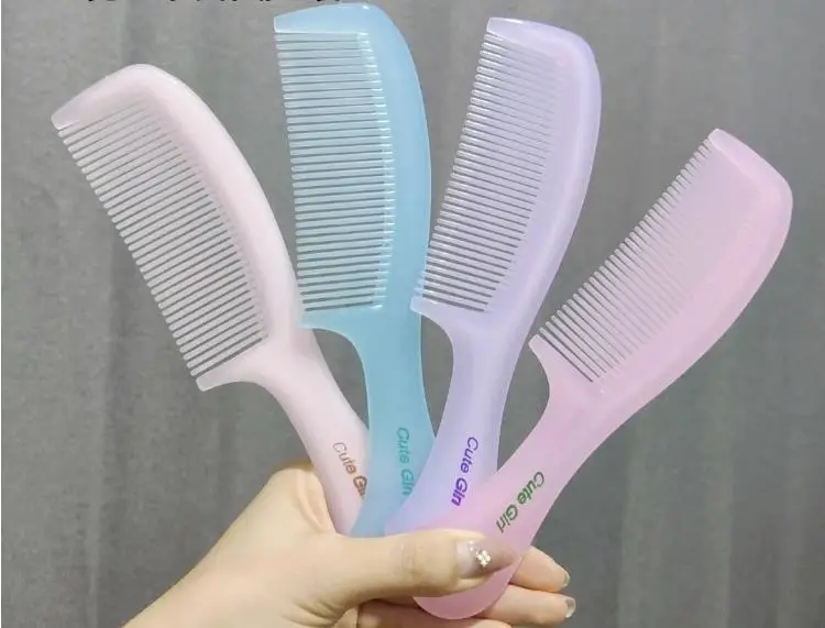 Plastic Hair Comb Large Thickened Anti-Static Sweet Women's — feature 1