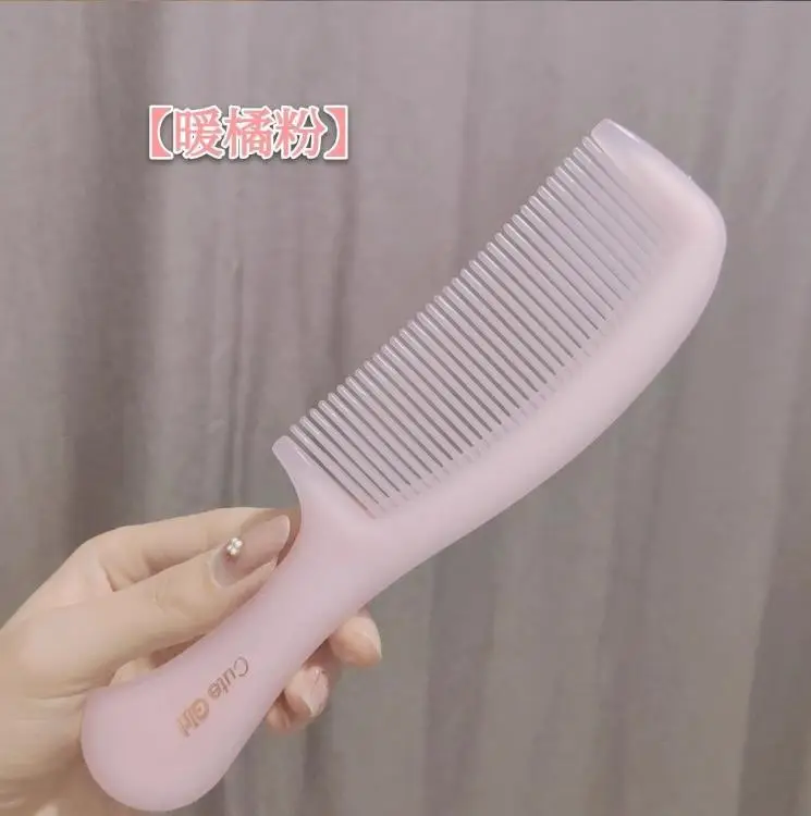 Plastic Hair Comb Large Thickened Anti-Static Sweet Women's — feature 10
