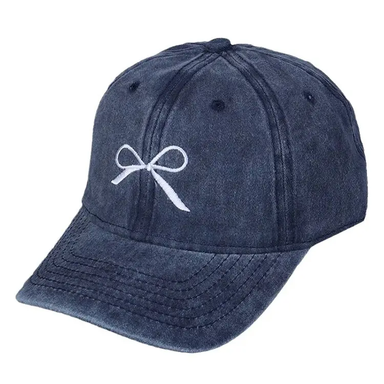 Bowknot Embroidered Women's Baseball Cap 2026 - Image 10
