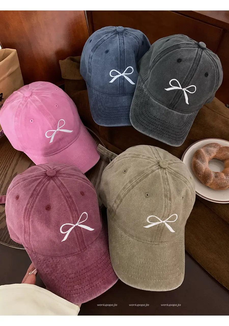 Bowknot Embroidered Women's Baseball Cap 2026 — feature 1