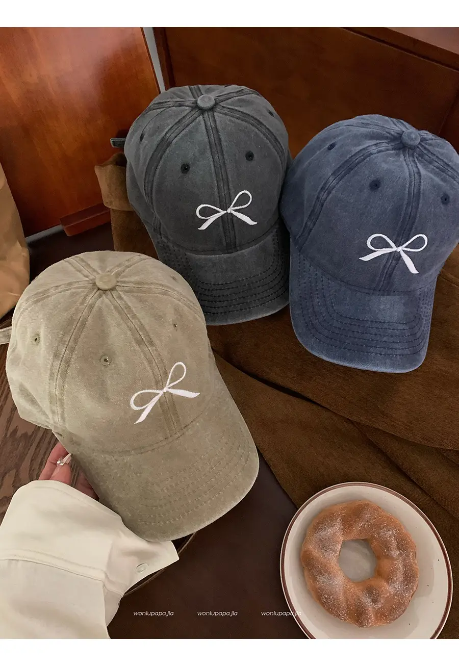 Bowknot Embroidered Women's Baseball Cap 2026 — feature 14