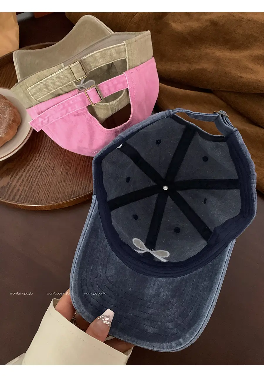 Bowknot Embroidered Women's Baseball Cap 2026 — feature 2