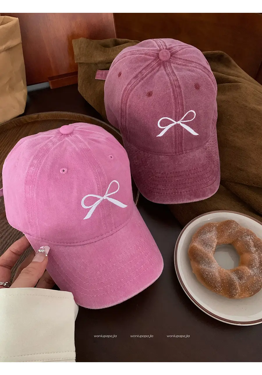 Bowknot Embroidered Women's Baseball Cap 2026 — feature 8