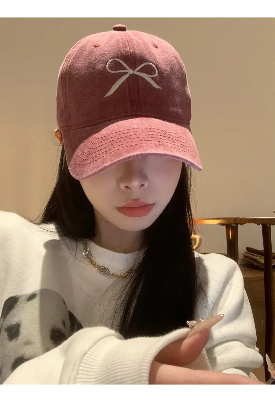 Bowknot Embroidered Women's Baseball Cap 2026 — feature 9