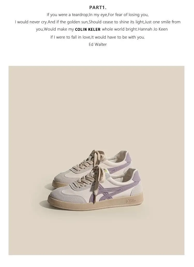 German training shoes 2024 spring new small white shoes women's retro all-match flat sports casual sneakers single-layer shoes women's — feature 6